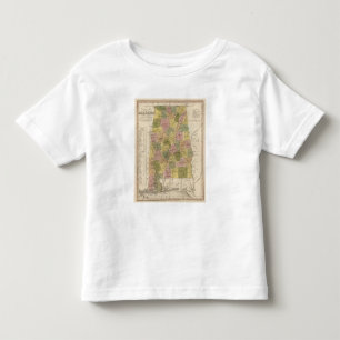 New Map Of Alabama 2 Toddler T-Shirt