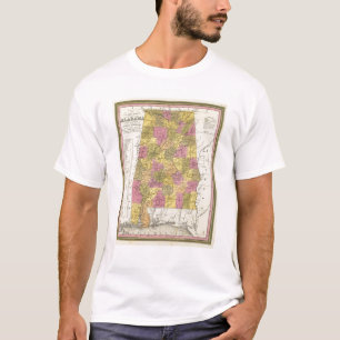 New Map Of Alabama T-Shirt