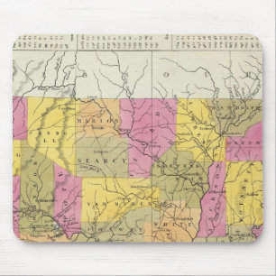 New Map Of Arkansas Mouse Pad