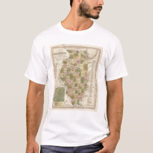 New Map Of Illinois 2 T-Shirt