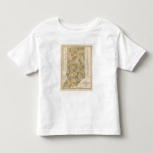 New Map Of Indiana Toddler T-Shirt