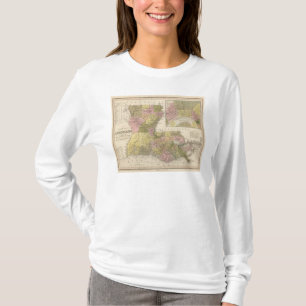 New Map Of Louisiana T-Shirt