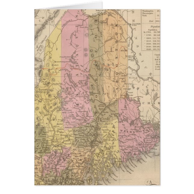 New Map of Maine (Front)