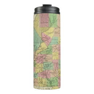 New Map Of Mississippi 2 Thermal Tumbler
