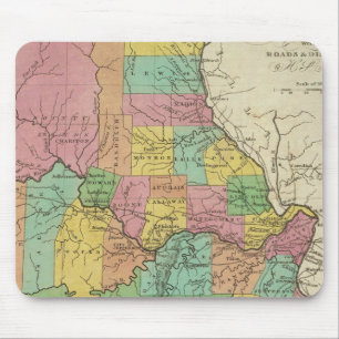 New Map Of Missouri Mouse Pad
