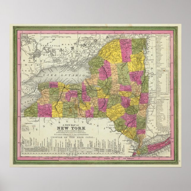 New Map Of New York 2 Poster (Front)