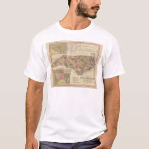 New Map Of North Carolina T-Shirt