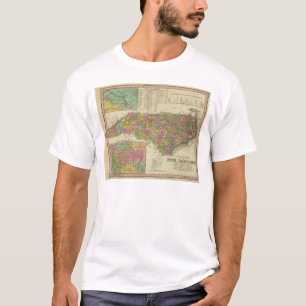 New Map Of Nth Carolina T-Shirt