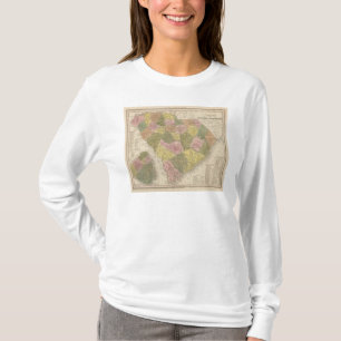 New Map Of South Carolina 2 T-Shirt