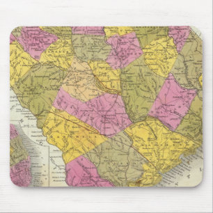 New Map Of South Carolina Mouse Pad
