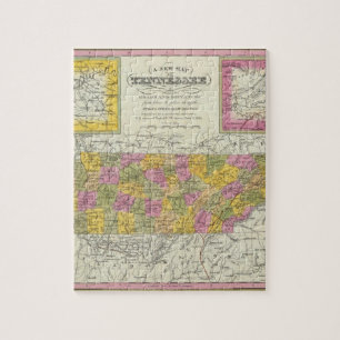 New Map Of Tennessee Jigsaw Puzzle