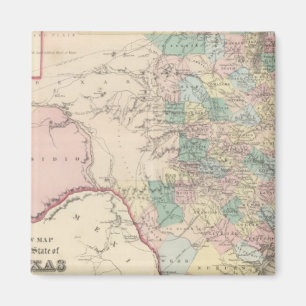 New Map of the State of Texas Magnet