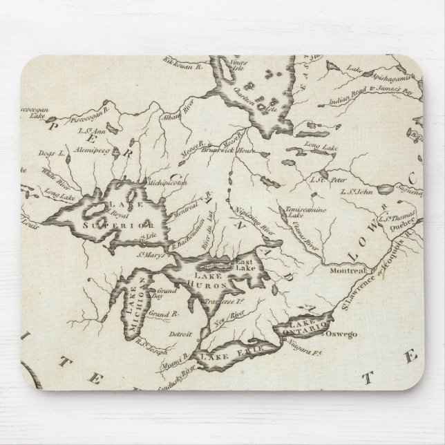 New Map of Upper & Lower Canada Mouse Pad (Front)