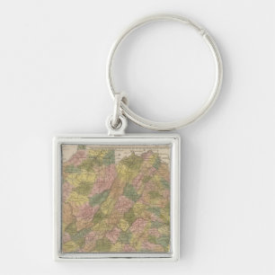 New Map Of Virginia Key Ring