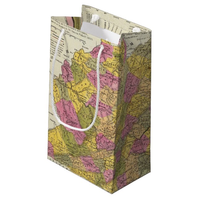 New Map Of Virginia Small Gift Bag
