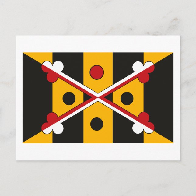 New Maryland Flag Postcard (Front)