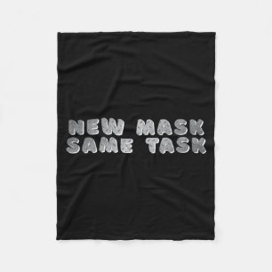 _new Mask Same Task_ A Positive Goal Affirmation Fleece Blanket