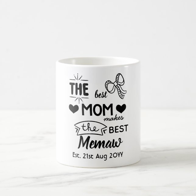 NEW Memaw MUG - Personalised for Grandma, Gigi (Center)