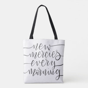 New mercies every morning - Christian lettering Tote Bag