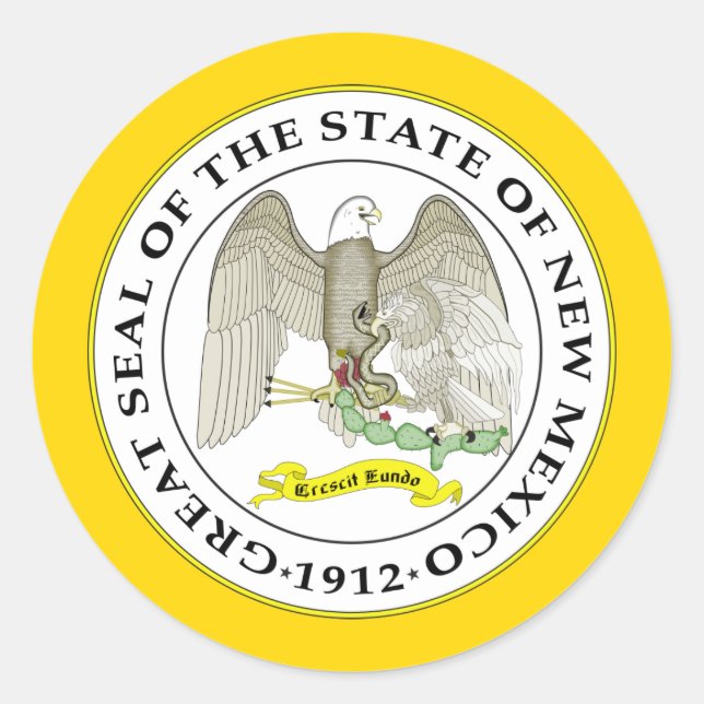 New Mexican Seal, Seal of New Mexico Sticker (Front)