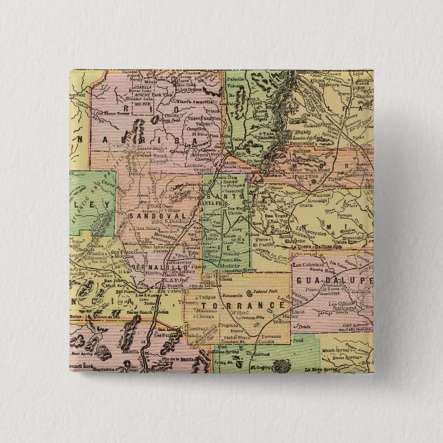 New Mexico 15 Cm Square Badge (Front)