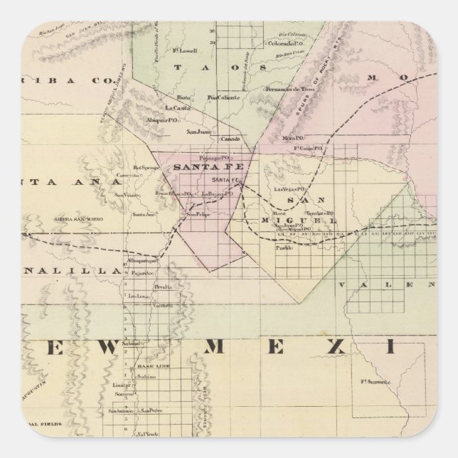 New Mexico 2 Square Sticker (Front)