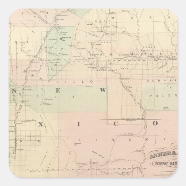 New Mexico 2 Square Sticker (Front)