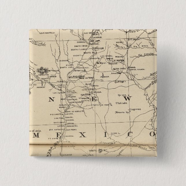 New Mexico 3 15 Cm Square Badge (Front)