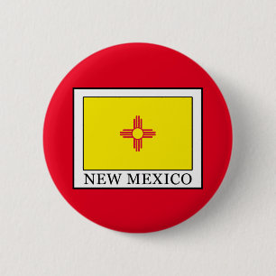New Mexico 6 Cm Round Badge