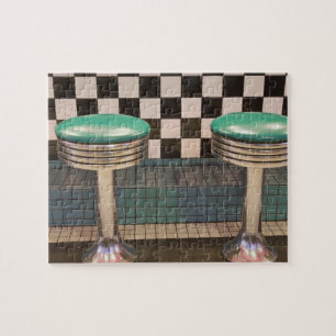 New Mexico, Albuquerque. The 66 Diner along Jigsaw Puzzle