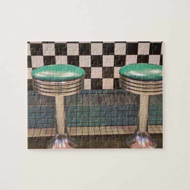 New Mexico, Albuquerque. The 66 Diner along Jigsaw Puzzle (Horizontal)