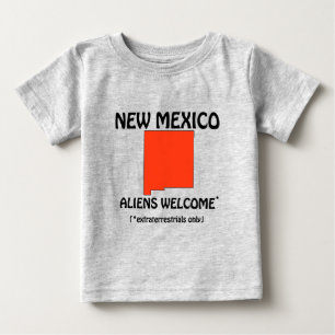 New Mexico - Aliens Welcome Baby T-Shirt