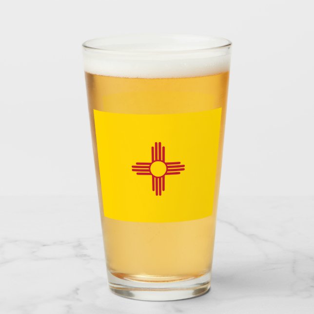NEW MEXICO BEER GLASS (Front Filled)