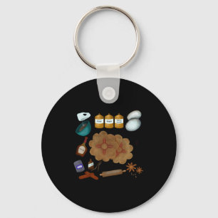 New Mexico Biscochito Cookies Zia Sun Toddler Key Ring