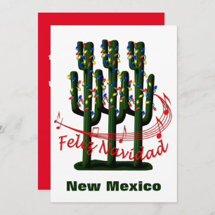 New Mexico Cactus Christmas Feliz Navidad Holiday 