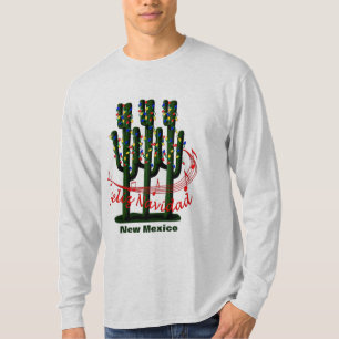 New Mexico Cactus Christmas Feliz Navidad T-shirt