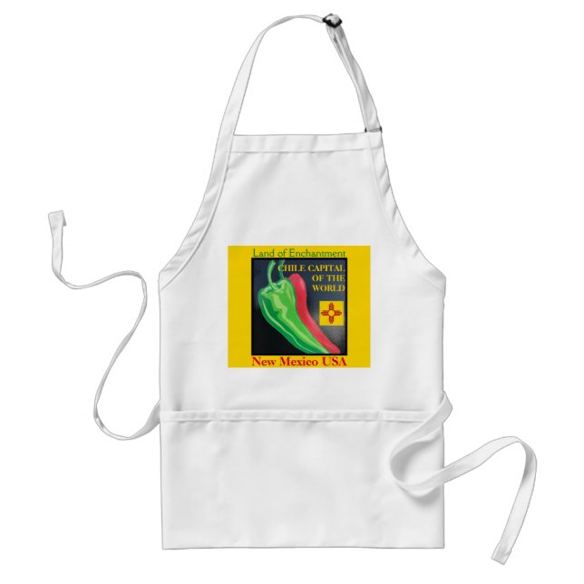 New Mexico Chile Land of Enchantment Red or Green Standard Apron (Front)