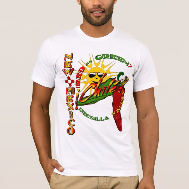 New Mexico chilé, Red or Green? T-Shirt (Front)