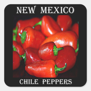 New Mexico Chilli Peppers (Chile) Square Sticker