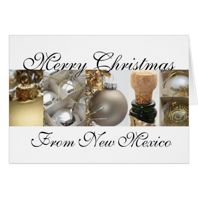 New Mexico   Christmas Card, state specific (Front Horizontal)