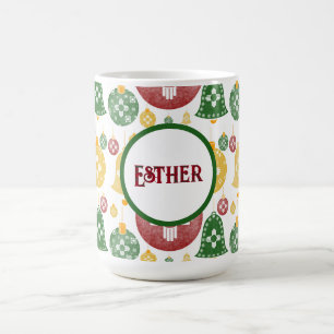 New Mexico Christmas Ornaments Zia Red Green Blue Coffee Mug