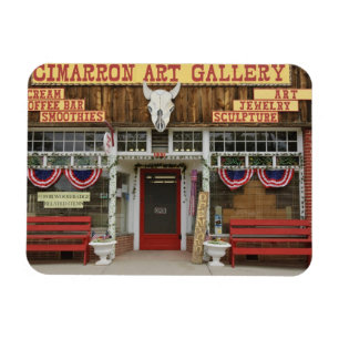New Mexico, Cimarron. Cimarron art gallery, New Magnet