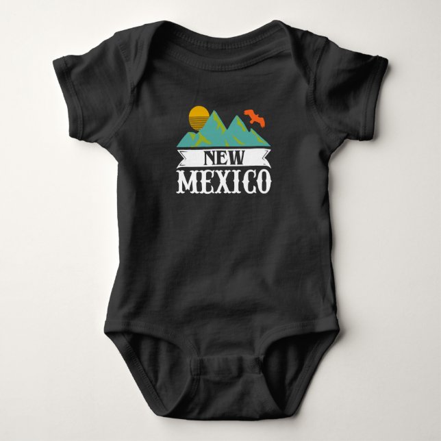 New Mexico  Cinco De Mayo Baby Bodysuit (Front)