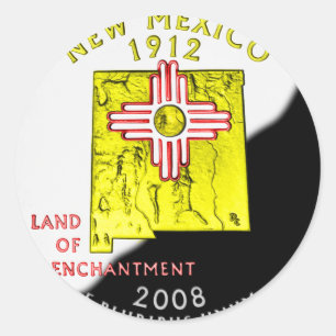 New Mexico Classic Round Sticker