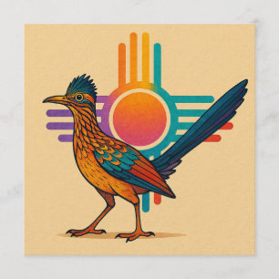 New Mexico Colorful Zia Sun  Invitation