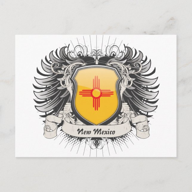 New Mexico Crest Postcard (Front)