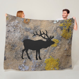 New Mexico Elk Fleece Blanket