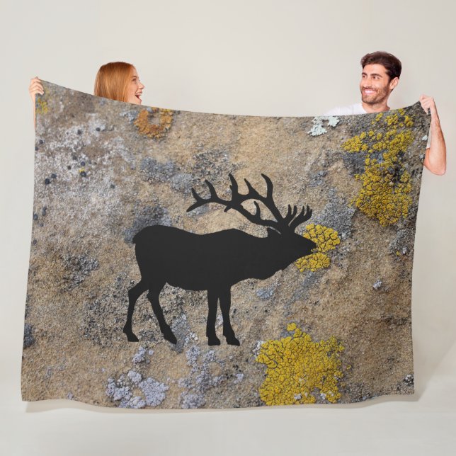 New Mexico Elk Fleece Blanket (In Situ)