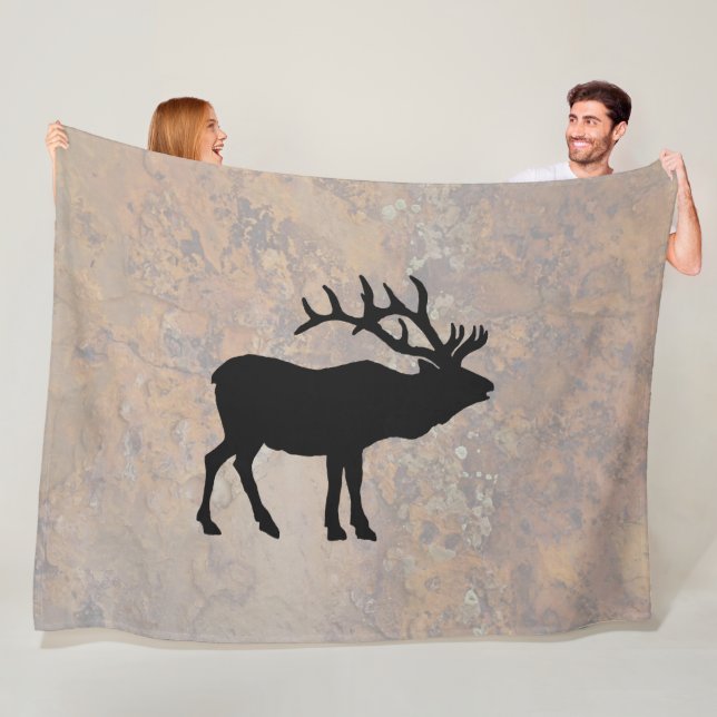 New Mexico Elk Fleece Blanket (In Situ)