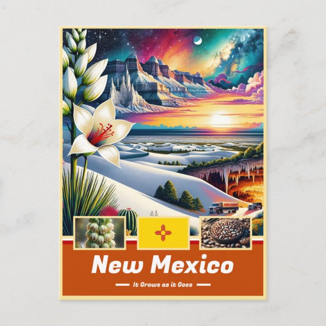 New Mexico Enchanted Landscape Wonders Postcard (Front)